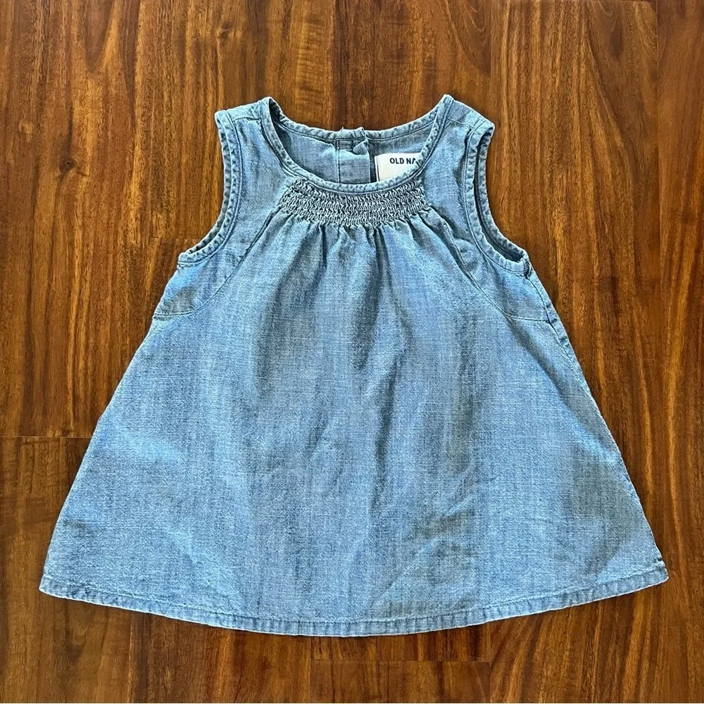 Bundle of 2 Old Navy Smocked Swing Tops for Toddler Girl size 4T